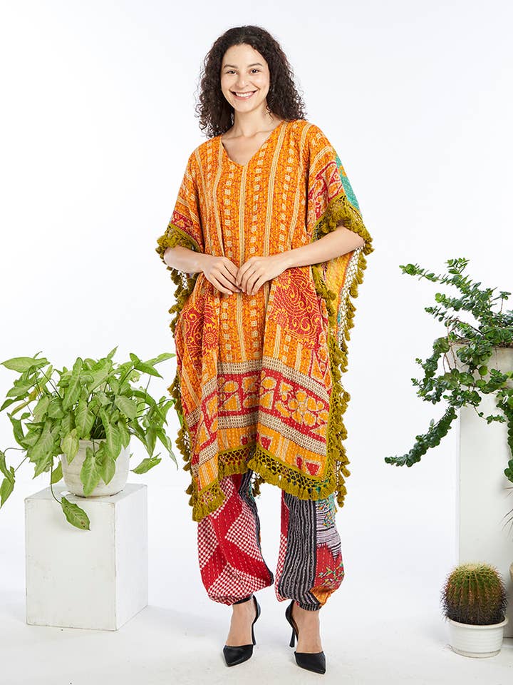 Kathmandu Imports - Wholesale Poncho - Women's - COTTON PONCHO (KT-1622) 0