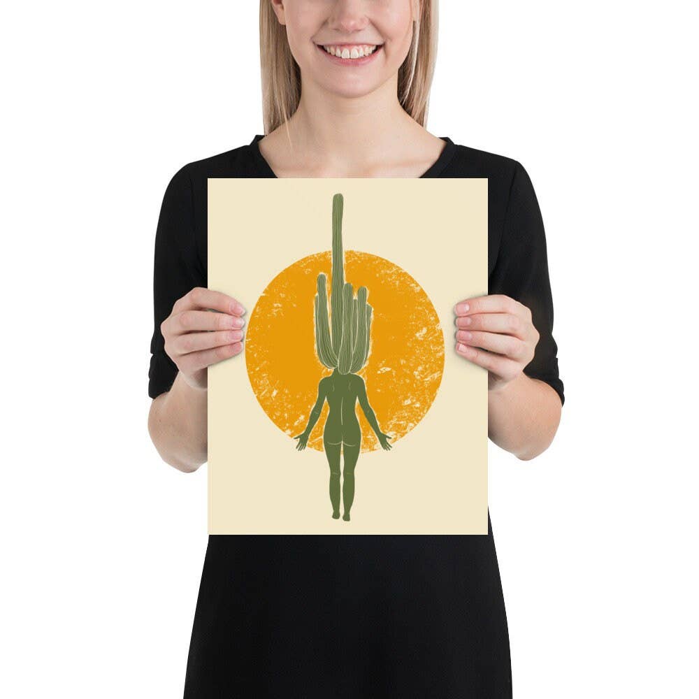 June Bunch Studio - Wholesale Art Print - Desert Saguaro Cactus Botanical Museum-Grade Matte Print1