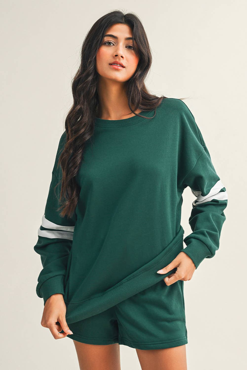 Little Daisy Closet - Wholesale Lounge Set - Women's -  LDC Solid Casual Pocket Shift Long Sleeve Top And Pants Set14