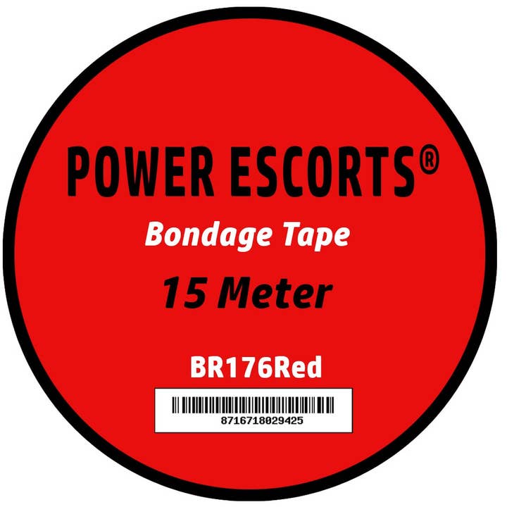Kinky Pleasure - Wholesale Sex toy - Power Escorts - BR176 Red Bondage Tape - Kinky Fetish - 15 Meters5
