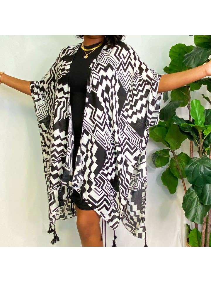 Ellison+Young - Wholesale Kimono - Women's - Geometric Art Kimono5