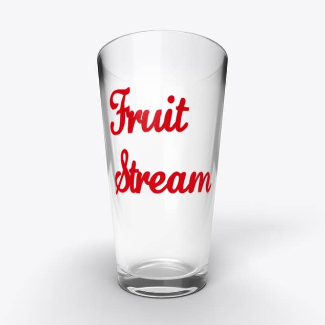 "Fruit Stream" Pint Glass for wholesale by Chloe's Angel T's