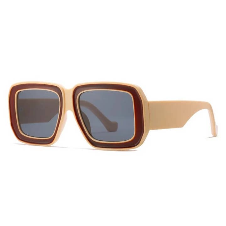 Pretty Simple - Wholesale Sunglasses - Women's - Nicolette Retro Oversized Square Sunglasses Wholesale