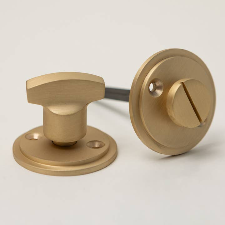 Brass bee - Wholesale Knob/pull - Georgian Door Knobs - Ebonised & Satin Brass (Pair) | Thumbturns & Latches6