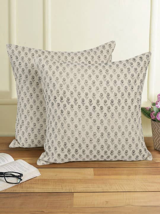 Eyda Homes - Wholesale Throw Pillow Cover - Hand block printed 20X20 pillow cover