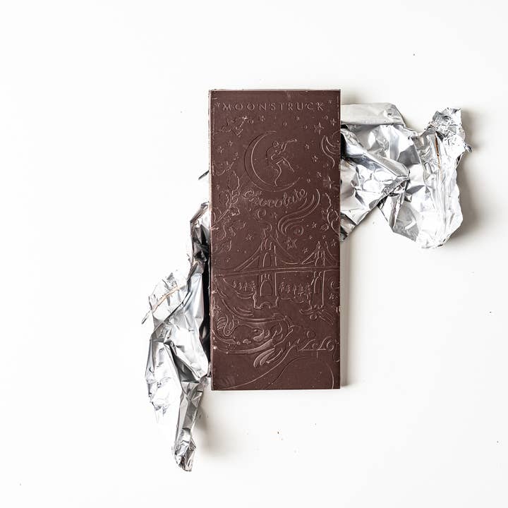 Moonstruck Chocolate Co - Wholesale Chocolate Bar - Salty Dark Sea Salt Almond Bar
