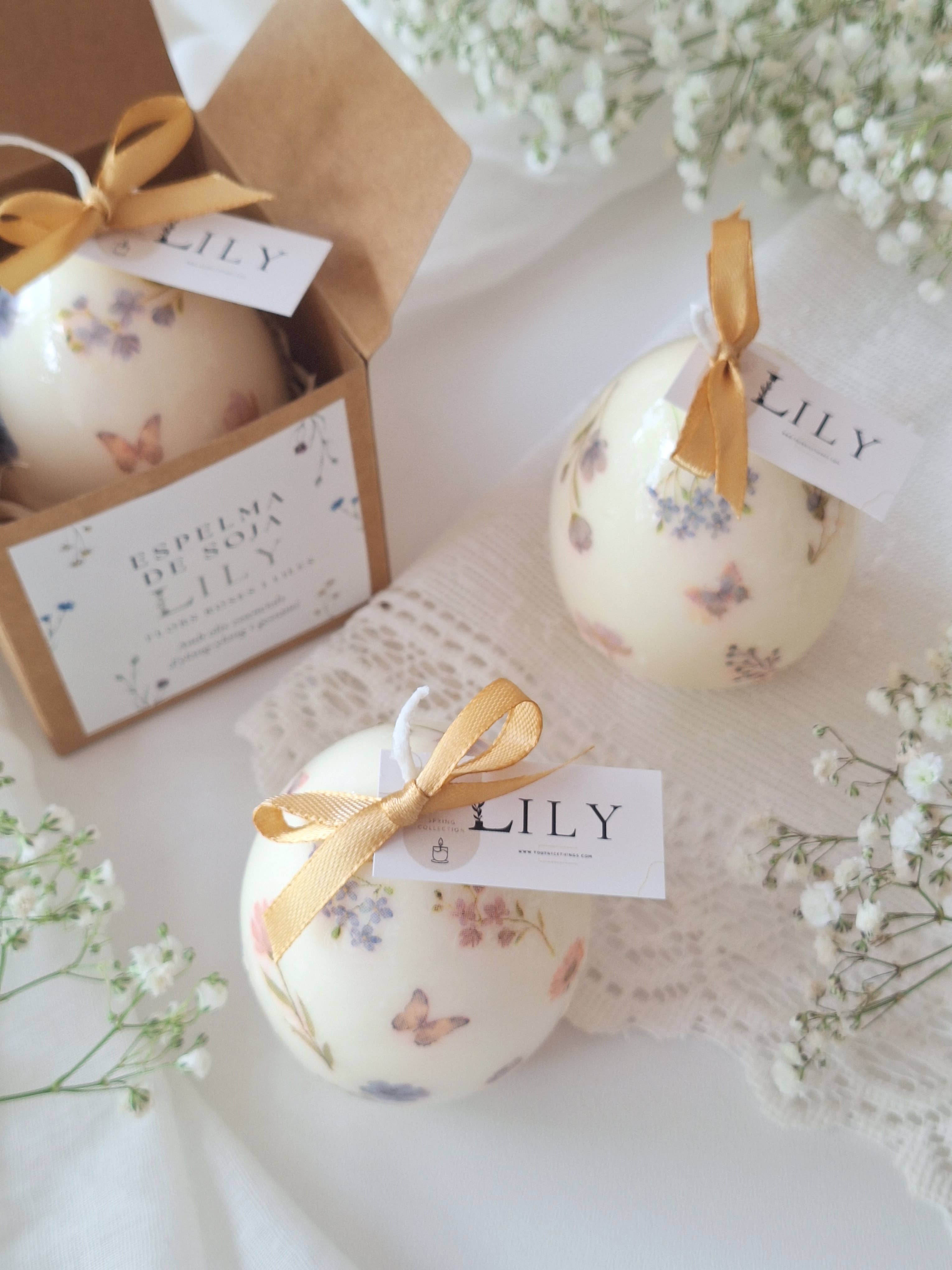 Your Nice Things - Candles - - Vendita all'ingrosso Candele regalo - Candela di soia effetto porcellana - Lily - uovo di Pasqua (rosa)1