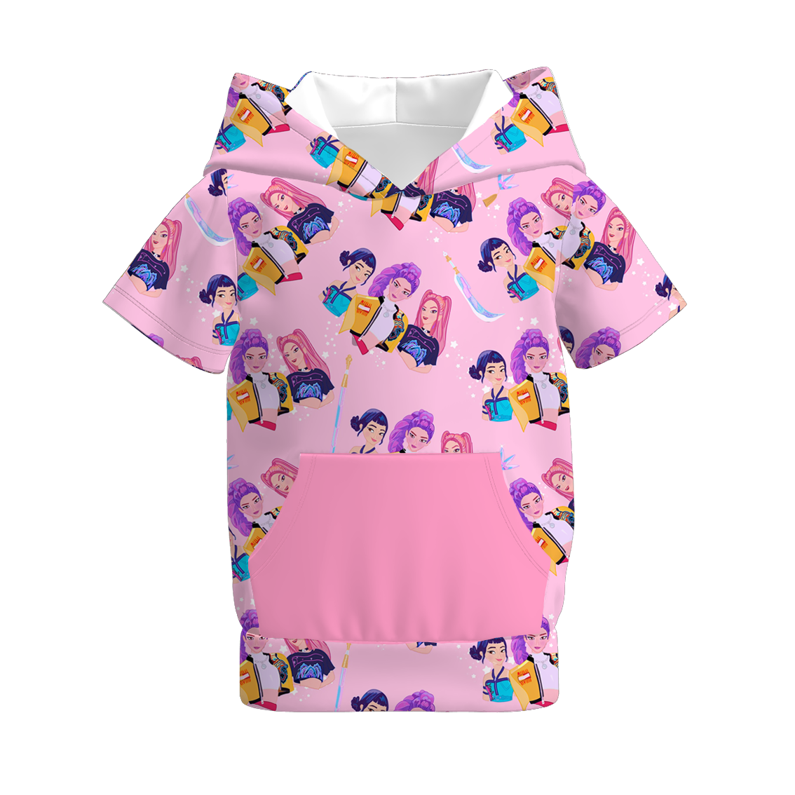 Auraquise - Wholesale Top & Pant Set - Kids - Girls "KPop Demon Hunters" Themed Fashion Pink Collection2