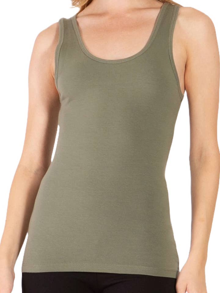 Scoop Neck Tank Top for wholesale by Vanilla Monkey