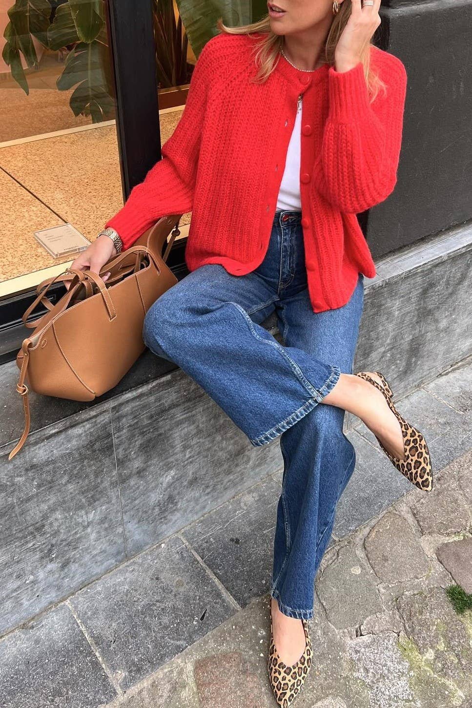 Rosa Clothing - Wholesale Cardigan - Women's - chunky crewneck knit Cardigan20