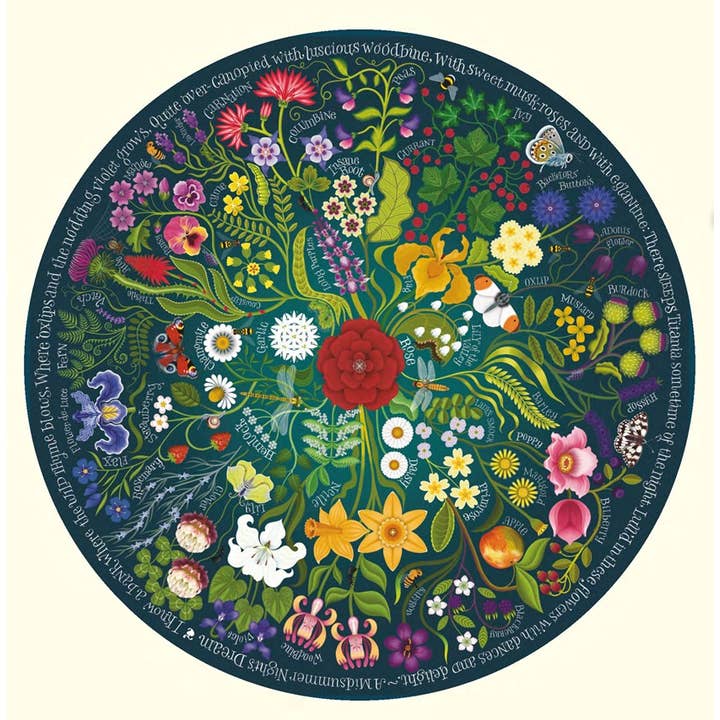 Abrams - Wholesale Puzzle - Adult - Shakespeare's Flowers1