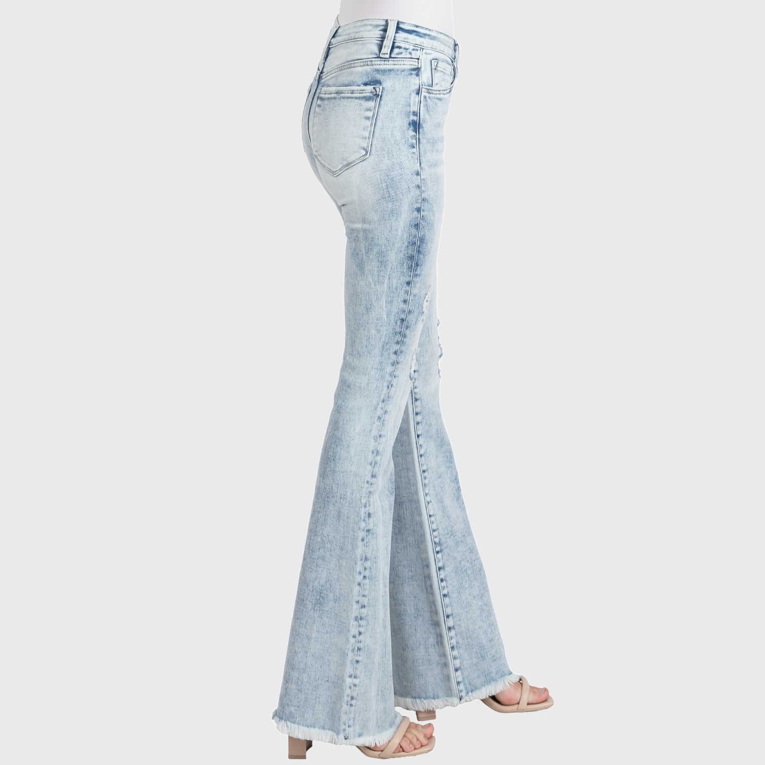 Petra153 - Vente Jean – femme - TZ938MF (PETITE) - JEAN ÉVASÉ À TAILLE MOYENNE EN TISSU STRETCH8