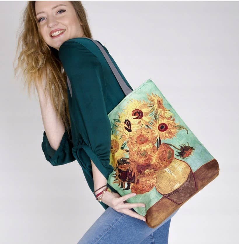 IngrossoBertoni by INCI Srl - Venta al por mayor Bolso con asas - Mujer - Bolso de lona Sunflowers Sunny Bertoni Line3