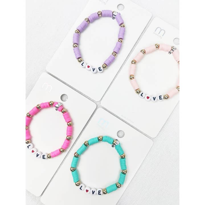 MIX COLOR LOVE inspirational Bracelet for wholesale on Faire4