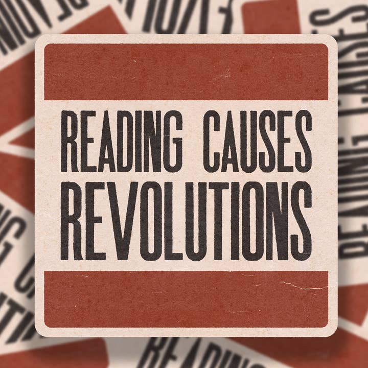 Autocolante de Vinil "Ler Causa Revoluções" por atacado de SheeleyCo