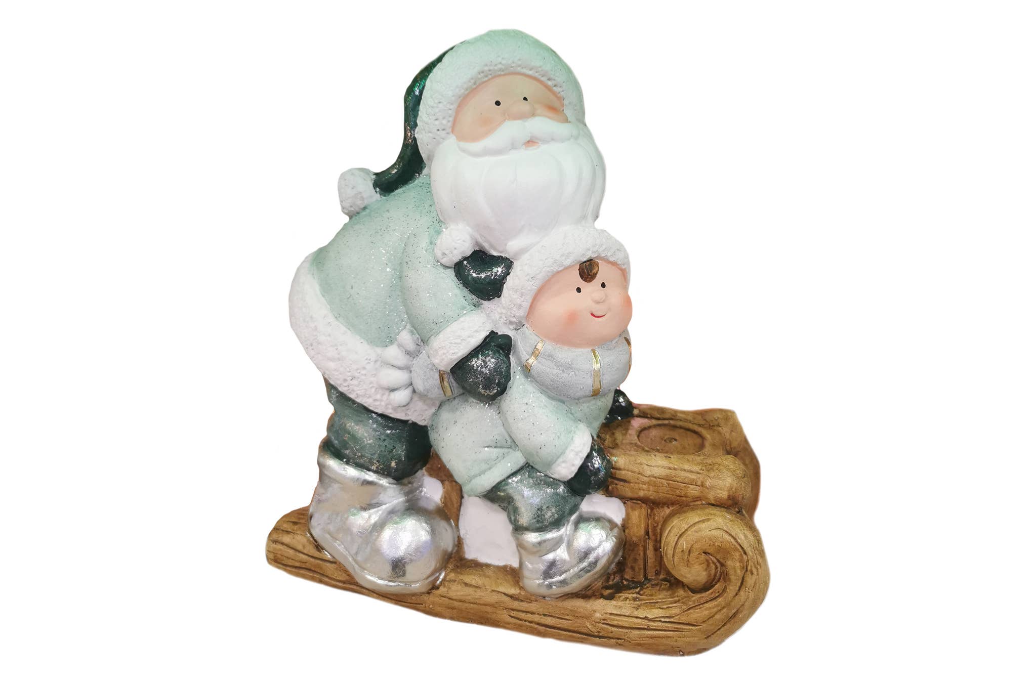 CP INTERNATIONAL - Wholesale Christmas Decoration - Scandinavian Santa Claus Sleigh #4130