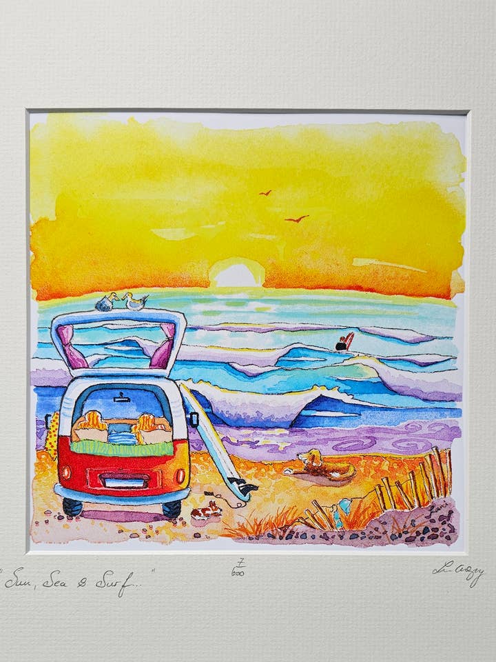 " Sun, Sea & Surf... " Limited Edition for wholesale by Lani Gregory - Art