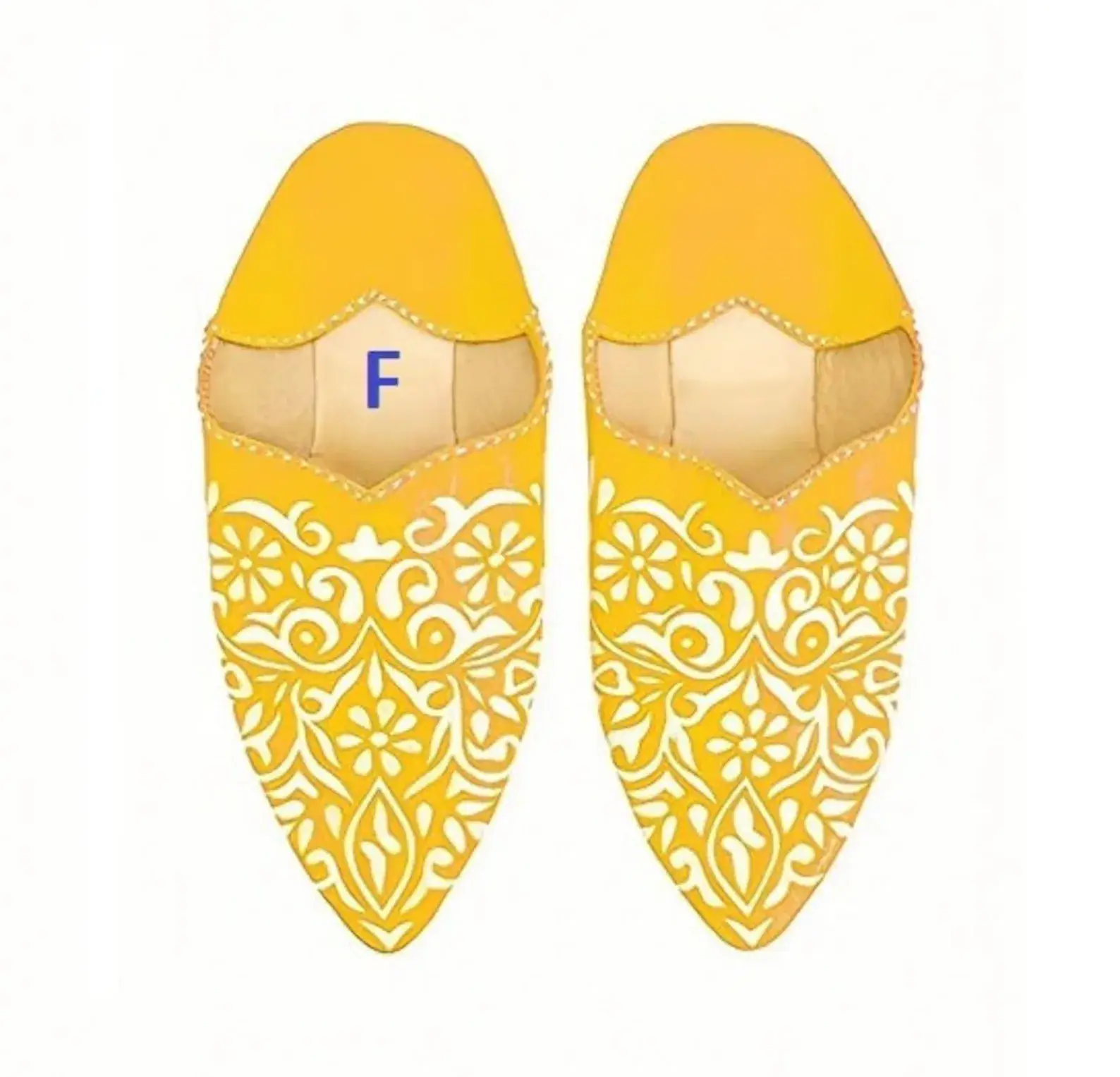 DarKech – wholesale Tofflor - Dam – Marockanska läderskor med paljettbroderi för kvinnor4