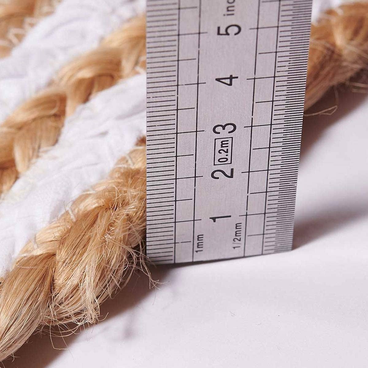 O&Ko – Großhandel Teppichunterlage – Runder Teppich SPIRALTRY 250 x 250 cm, Weiß – handgefertigter Juteteppich2