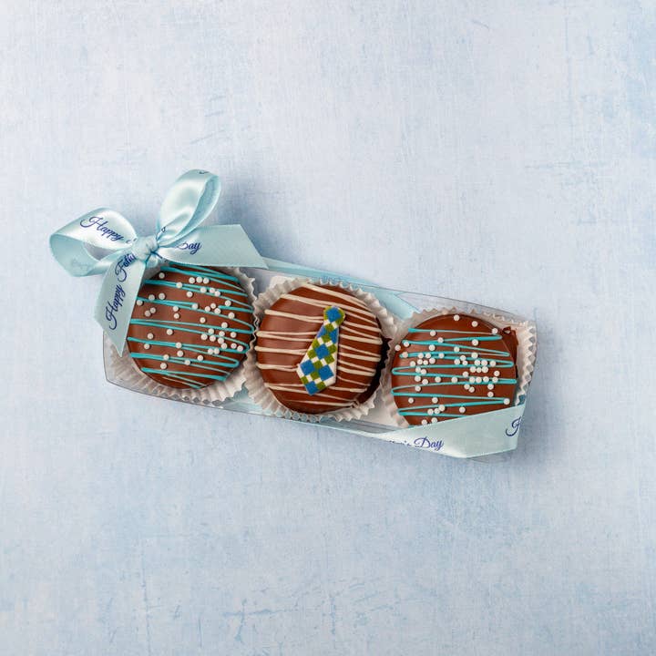 3-Piece Decorated Oreo Box - Father's Day for wholesale by Enjou Chocolat