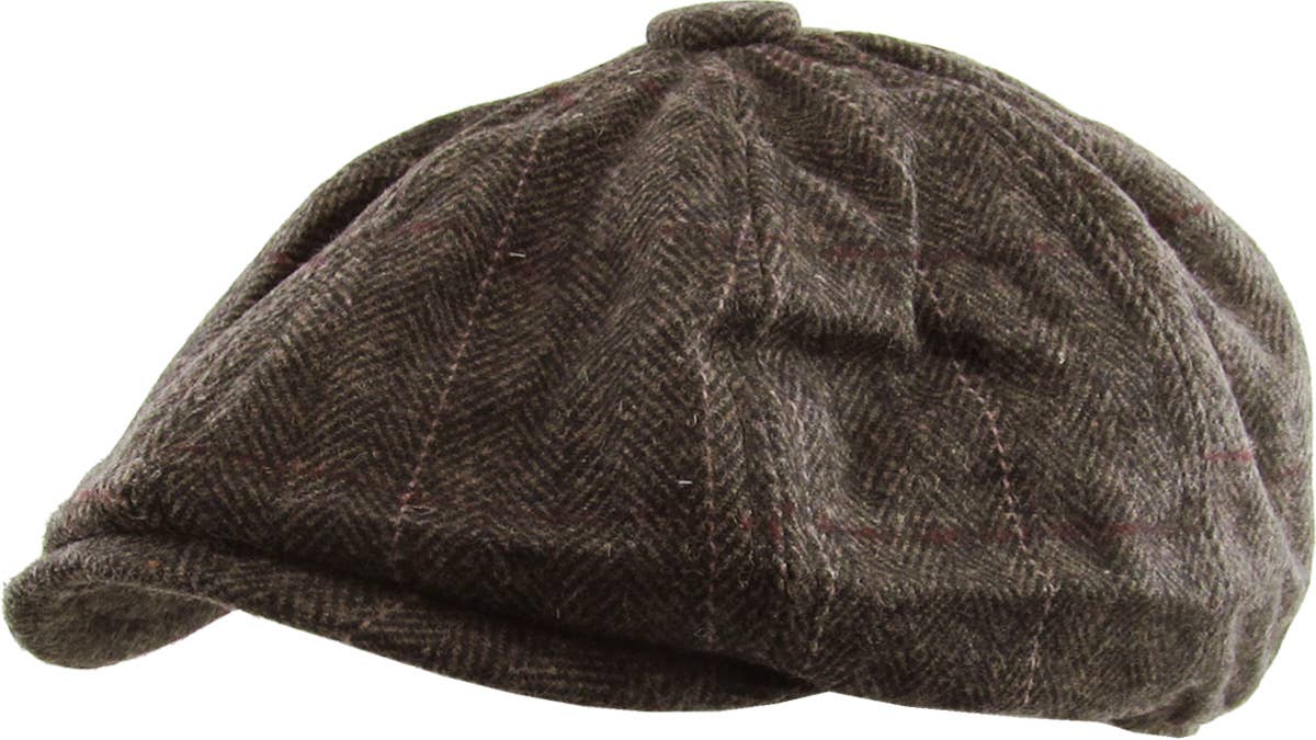 KBETHOS – Boina com pala - Homem por atacado – Botão espinha de peixe Ascot6