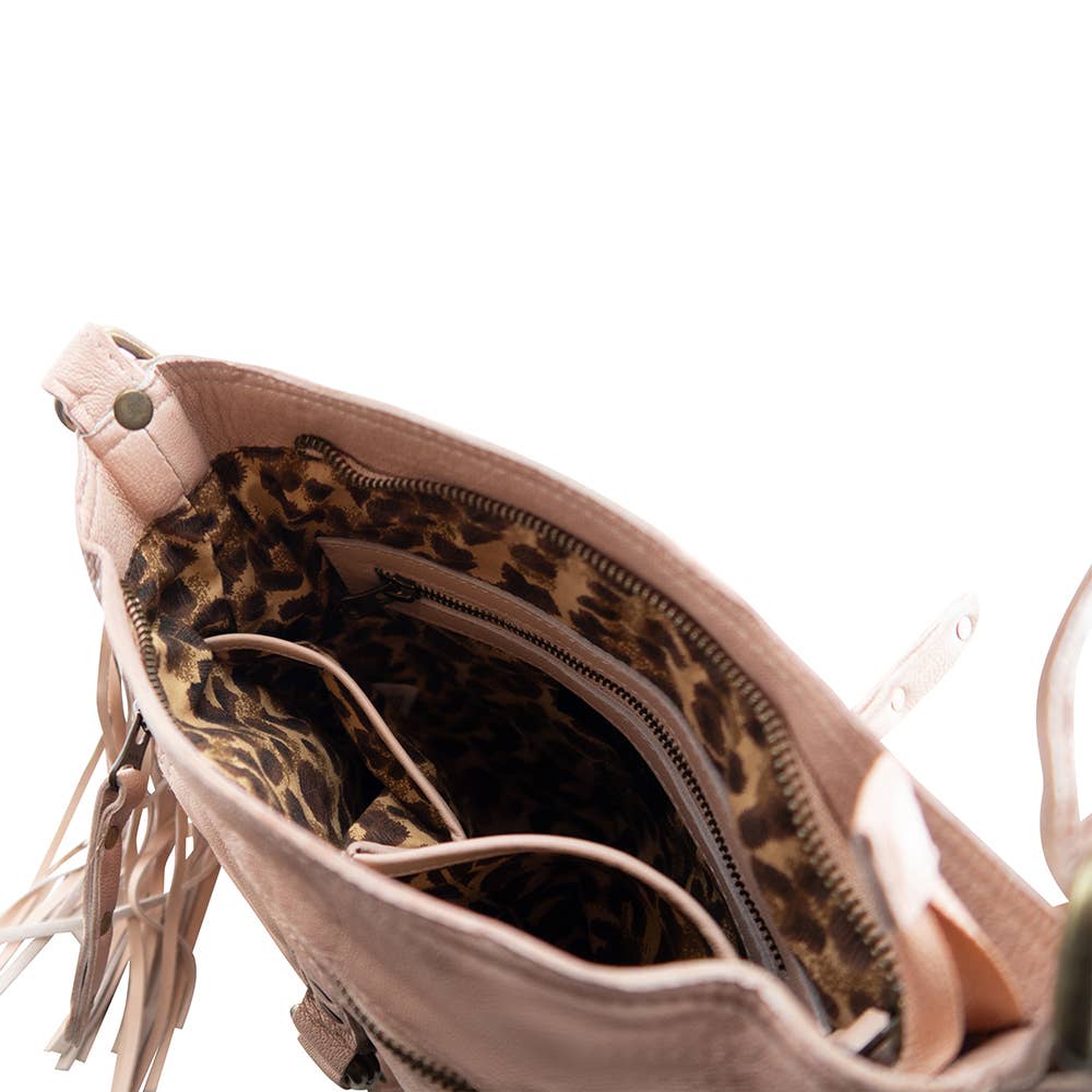 Cadelle Leather - Wholesale Crossbody Bag - Women's - Millie Crossbody | Misty Rose7