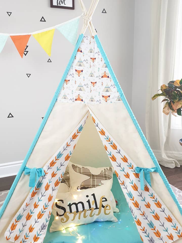 Fox and Teepees Play Kids Tent for Boys and Girls for wholesale by The Teepee Store