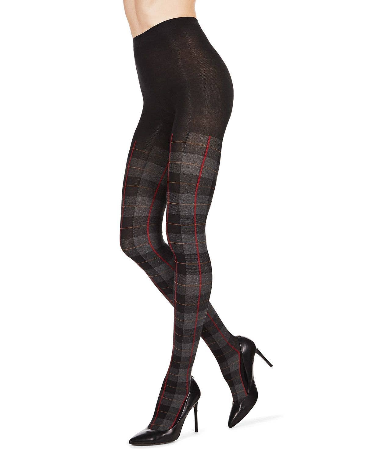Infinity Classics International Inc. - Wholesale Tights - Women's - MeMoi Glasgow Plaid Sweater Tights1