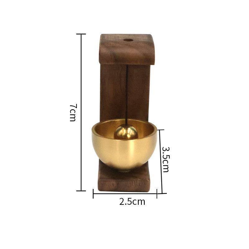 FurDecoration - Wholesale Ornament - Magnetische Messing Deurbel Ornament0