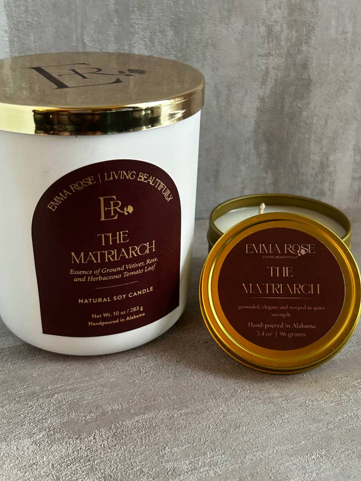 The Matriarch – Luxury Candle | Green Floral & Resin for wholesale by Emma Rose