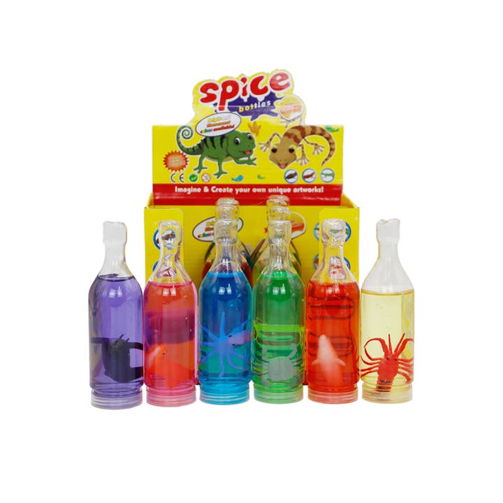 Cap Zone - Wholesale Putty/Slime - Kids - Sea Life Figurine Translucent Gel Slime Bottle