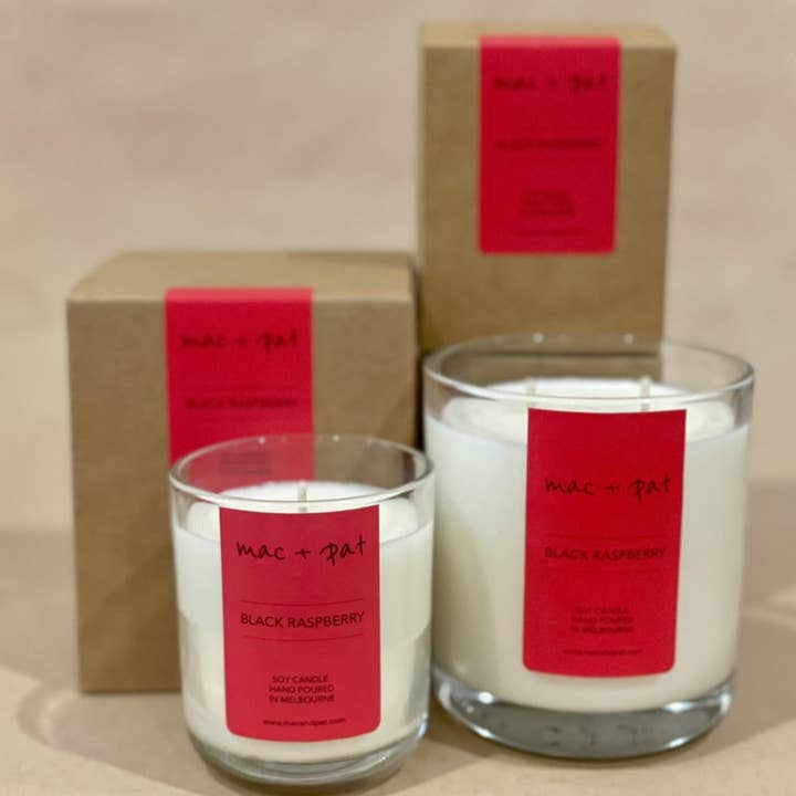 Black Raspberry Candle for wholesale by Mac + Pat