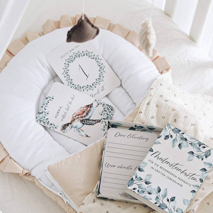 Tarjetas de hitos del primer año para venta al por mayor de Kiki&Ola