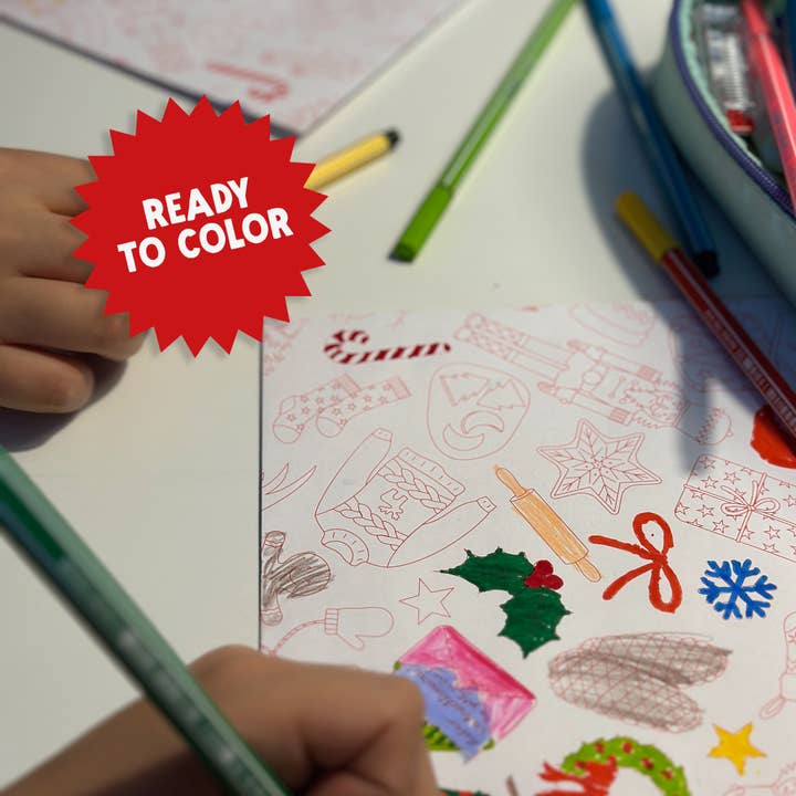 My Pretty Circus - Wholesale Envelopes - Envelopes "Christmas Doodles" - Set of 8 in DIN C55