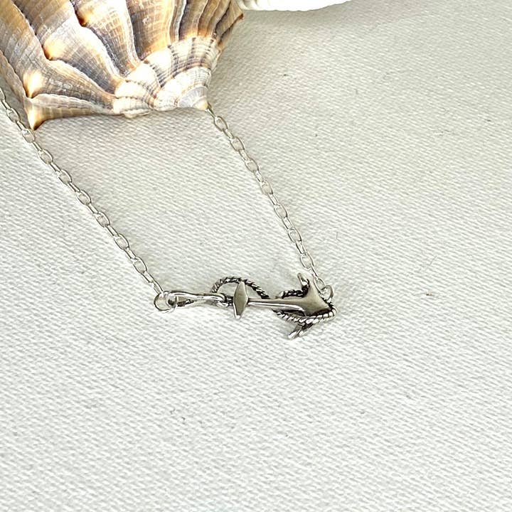 Anchor Anklet for wholesale by Jackie Gallagher Designs - Handmade Coastal Jewelry