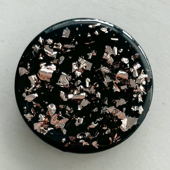 Harris Girls & Co. - Wholesale Phone Grip - Glitz and Glam "Black Light Rose Gold" Phone Grip0