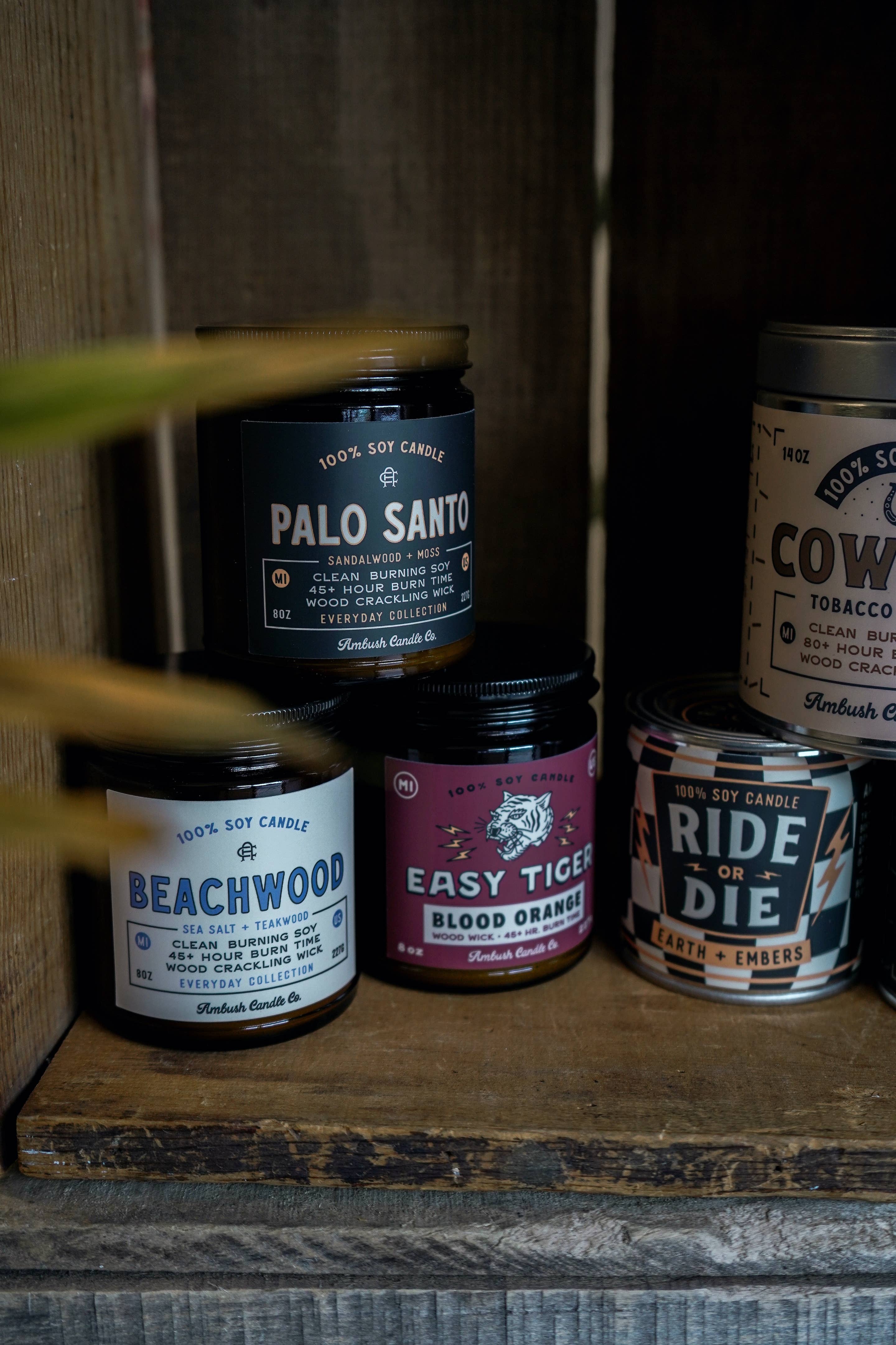 Ambush Candle Co. - Wholesale Travel Candles - Ride Or Die | Earth & Embers 8oz Soy Candle4