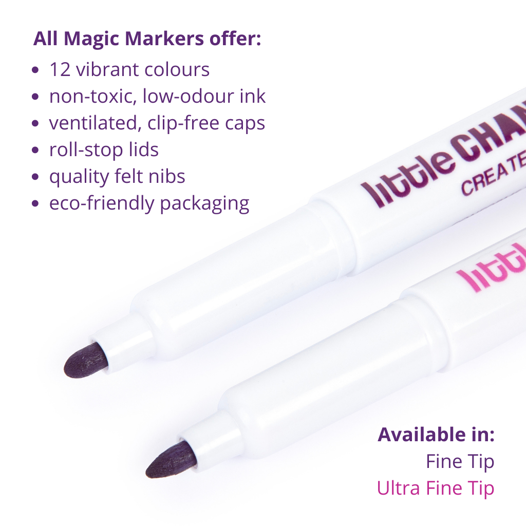 Little Change Creators - Wholesale Markers - Kids & Baby - MAGIC MARKERS - Ultra Fine | Felt Tip Colouring Pens4