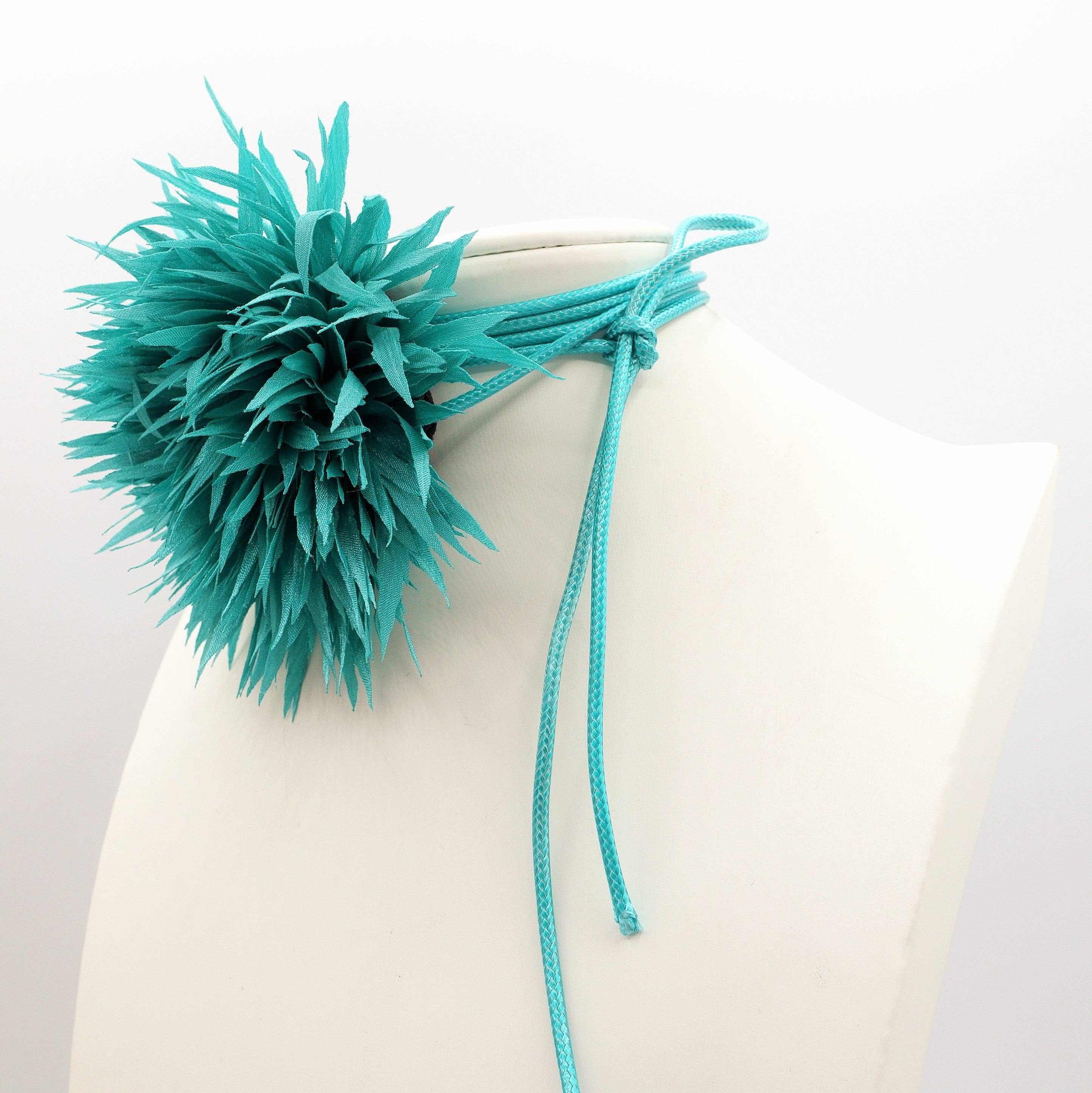 Daemon srls - Vente Collier de perles - SIVIGLIA - Collier avec maxi fleur en organza et cordon15