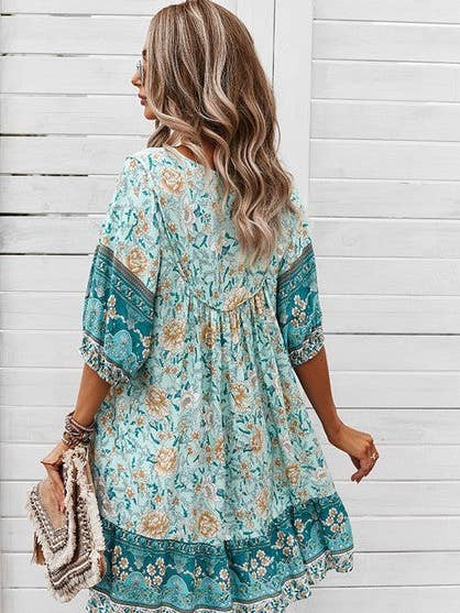 Love, Kuza - Wholesale Dress - Women's - Free Spirit Boho Bloom Dress