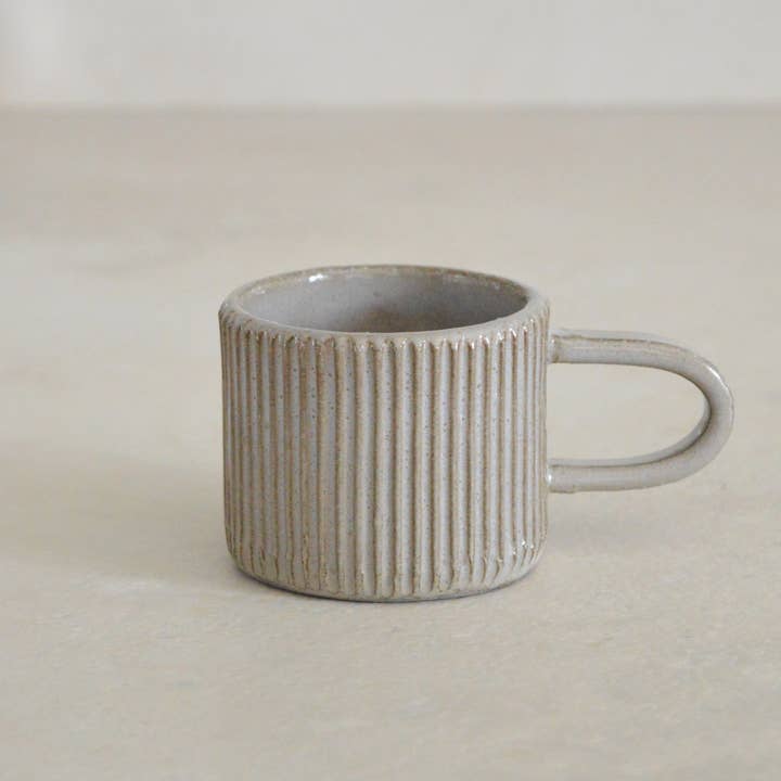 Karolina Bednorz Ceramics - Wholesale Coffee/tea cup - LIMITED EDITION Grey Espresso cup Handmade in Italy1