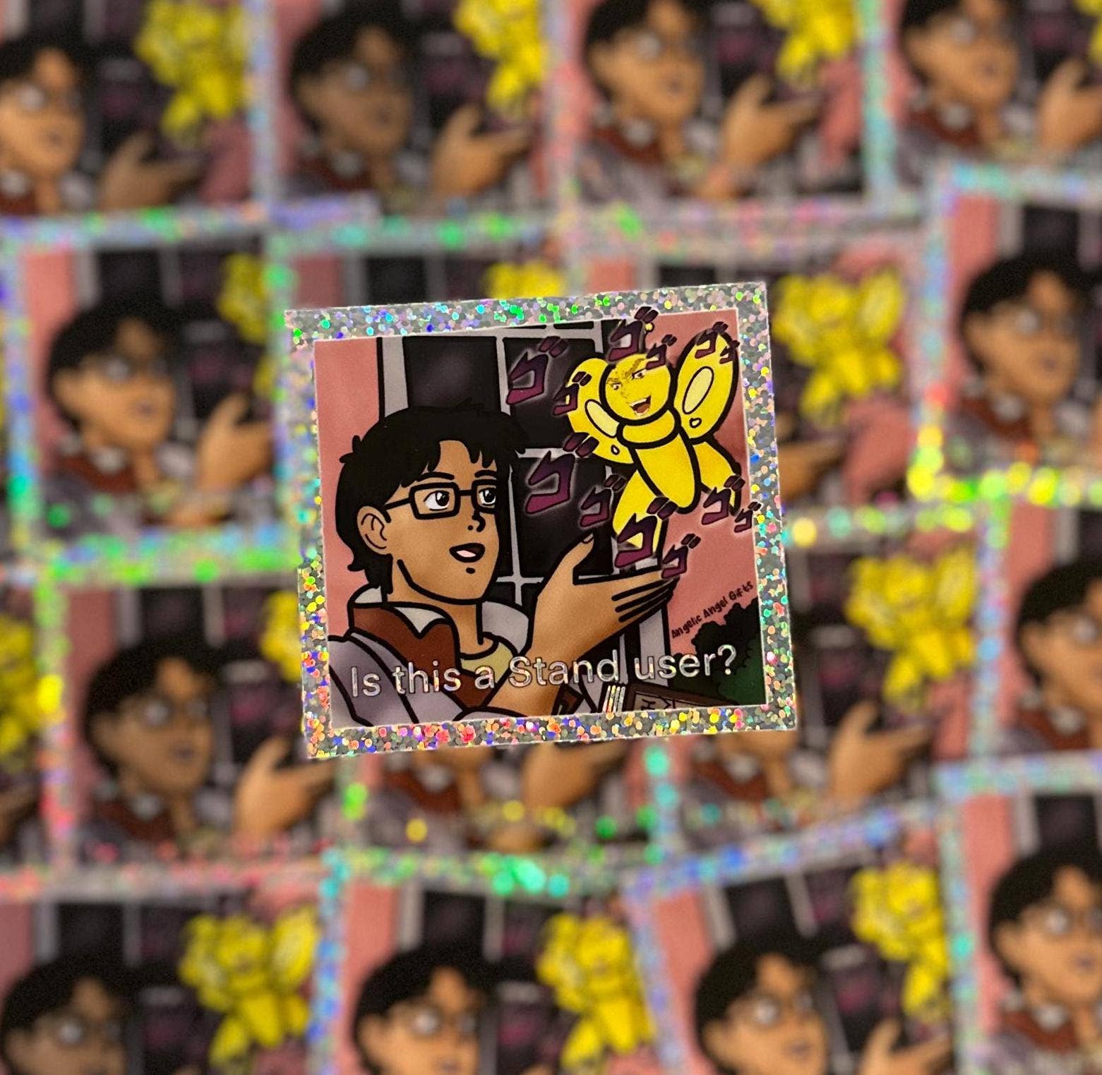 Angelic Angel Gifts - Wholesale Sticker - Glitter Jojo Stand User Sticker4