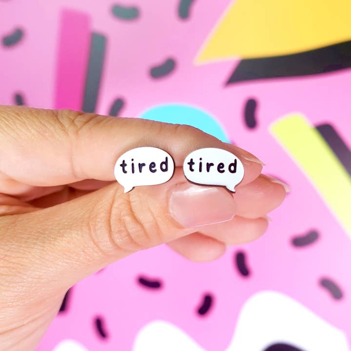 Tired Stud Earrings for wholesale by Silly Loaf