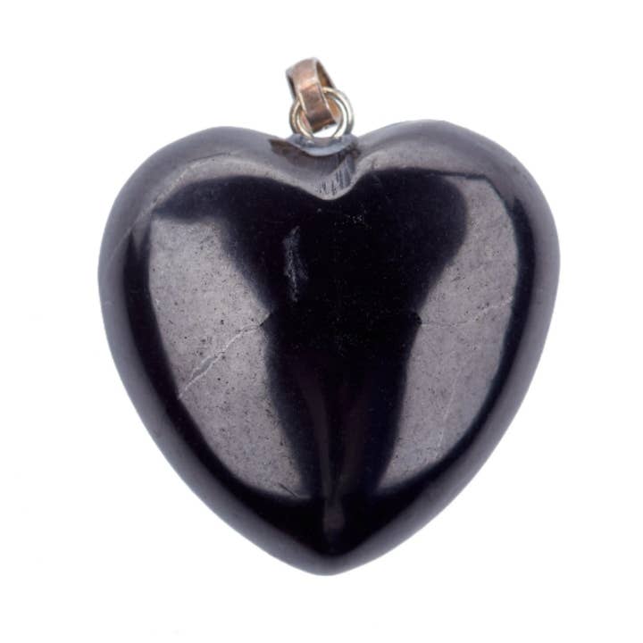 Earths Elements Wholesale – wholesale Individual charm/pendant – Heart Pendant - Shungite