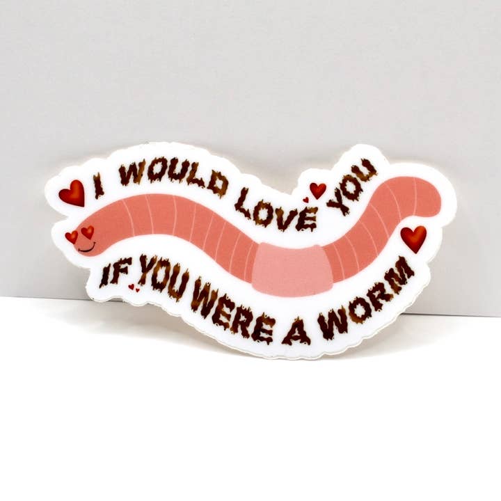 Als Je Een Worm Was Sticker voor wholesale door Crowded Cat Studio