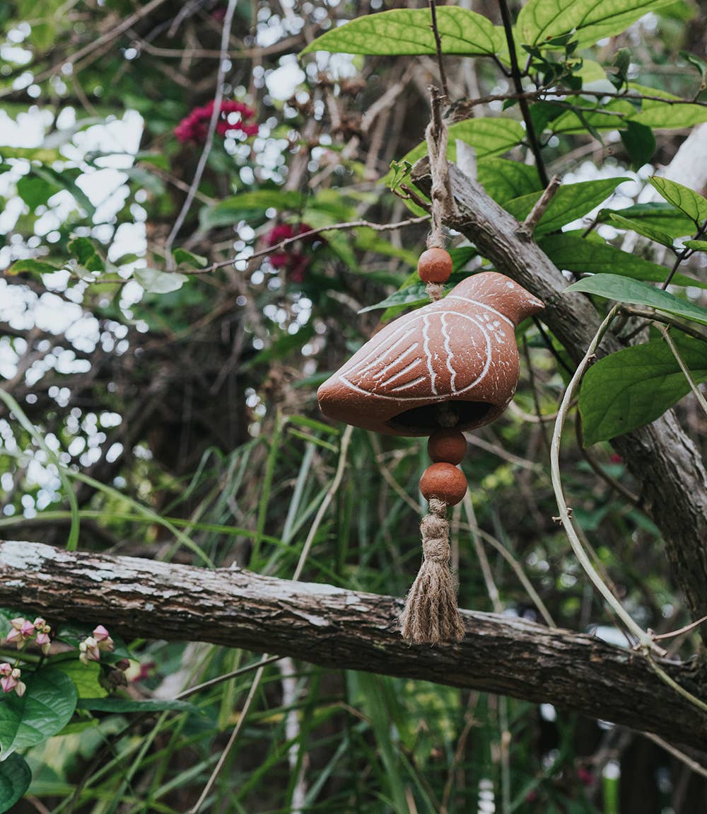 Matr Boomie Fair Trade – Engroshandel Vindharpe – Vasanta Bird Wind Chime - Terracotta1