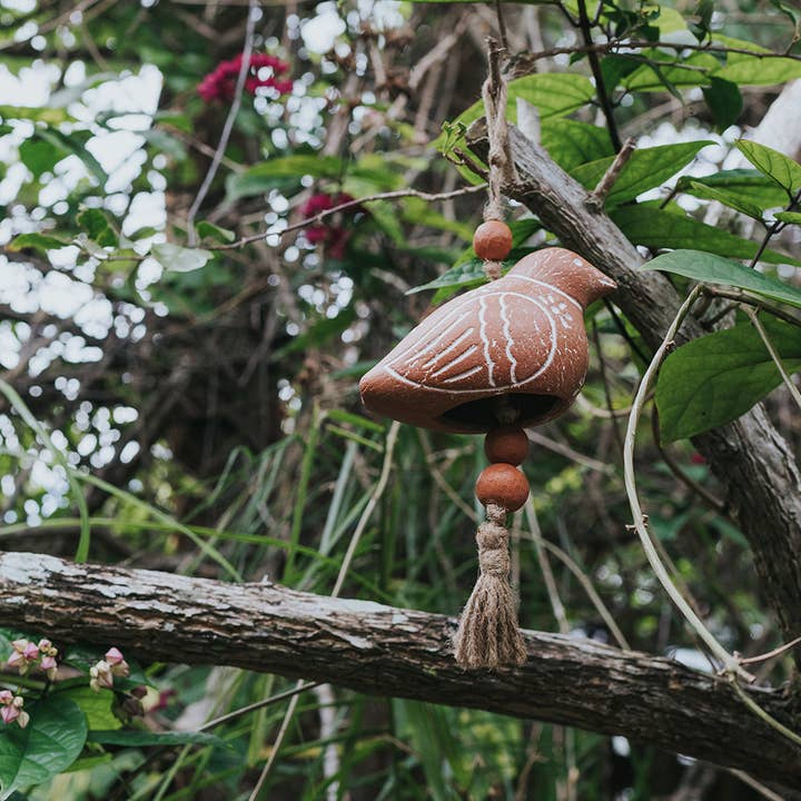 Matr Boomie Fair Trade - Wholesale Wind chime - Vasanta Bird Wind Chime - Terracotta1