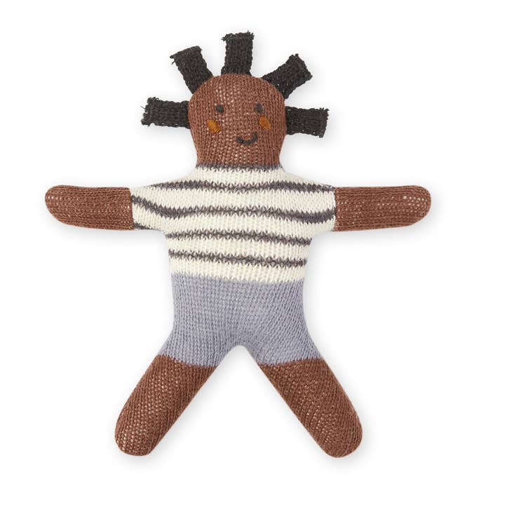 Sophie Home Ltd - Wholesale Handheld Rattle - Baby - Cotton Knit Baby Rattle Toy: Buddy Blue