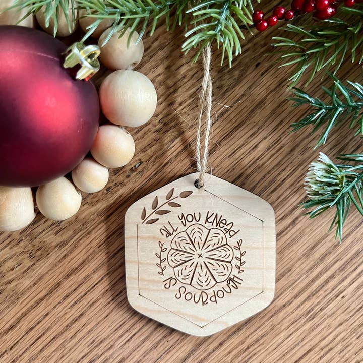 Rustic Raleigh - Wholesale Ornament - Funny Sourdough Baker Lover homesteader Christmas Ornament1