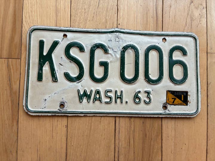 1963 to 1964 Washington State License Plate - Check W/ DOL First For YOM for wholesale by RusticPlates